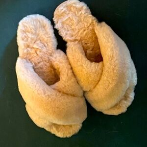 Beautiful and cozy sheepskin slippers